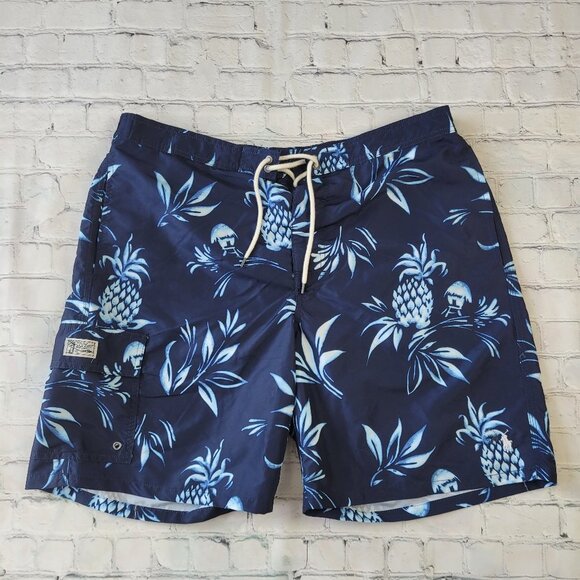 Polo Ralph Lauren men’s navy blue swim trunks size XXL - Picture 1 of 12